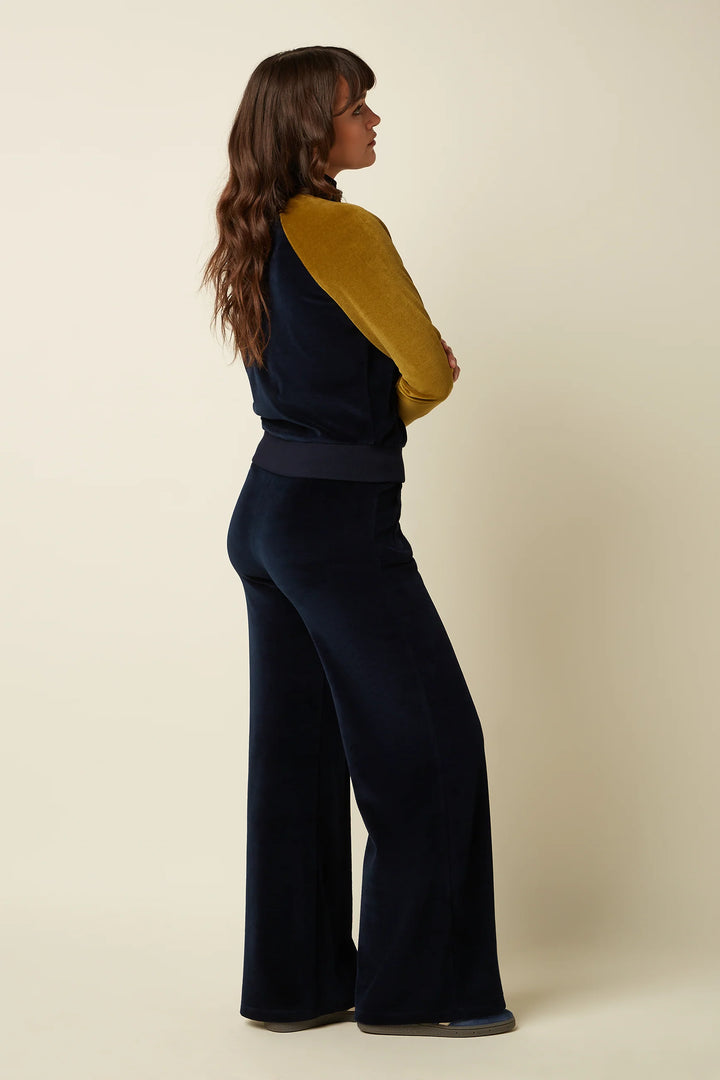 King Louie - Sweat Pants Baton Velvet - Sapphire blue