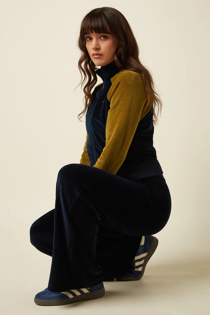 King Louie - Sweat Pants Baton Velvet - Sapphire blue