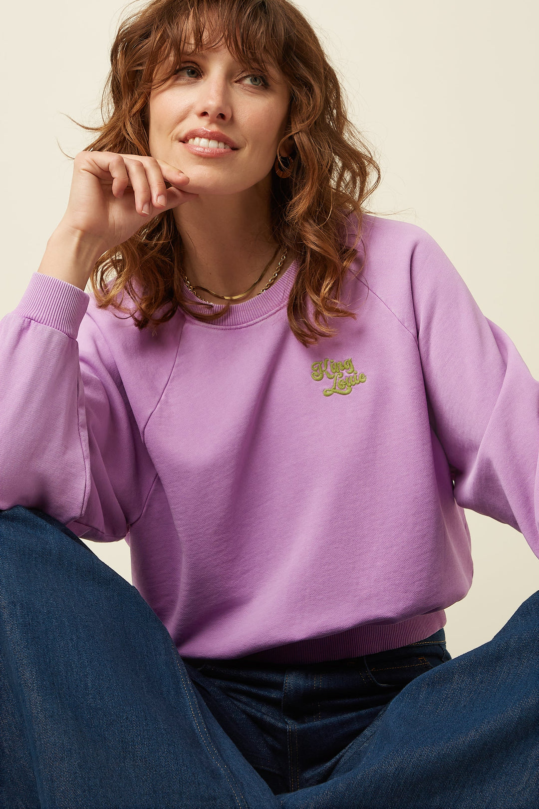 King Louie - Bibi Sweater Wilde Sweat - Iris Purple