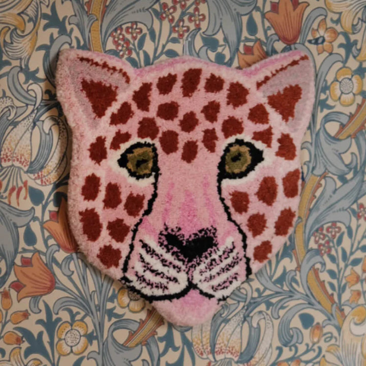 Doing Goods - Pinky Leopardhoved - tæppe