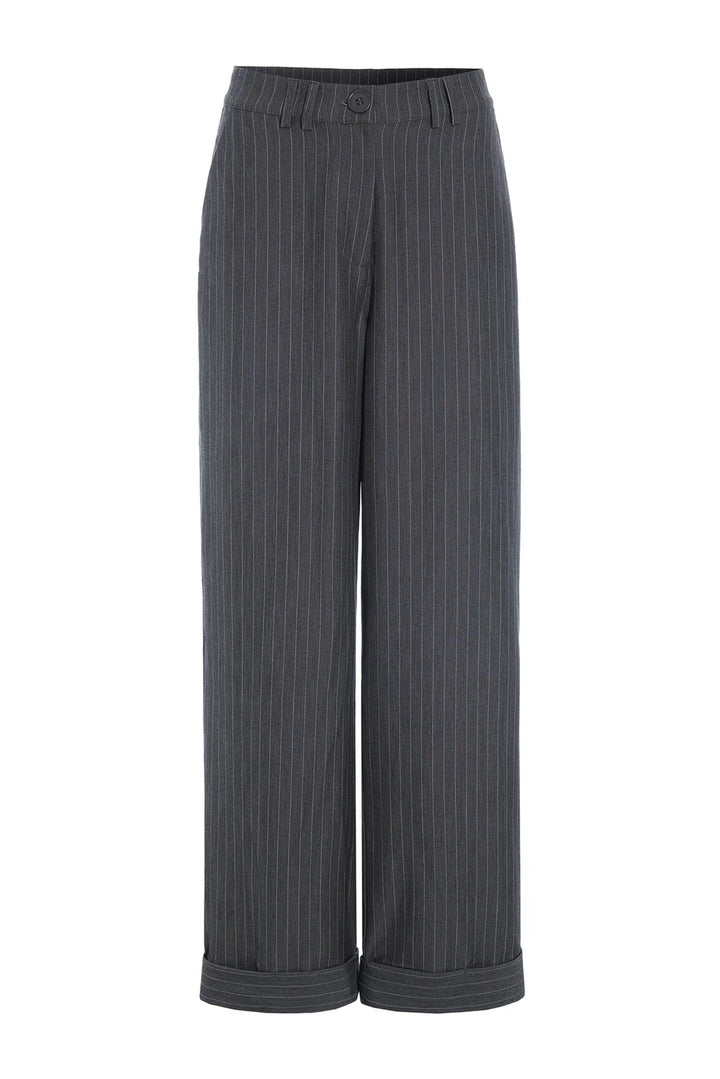 Female - Billie Trousers - Grey Pinstripe