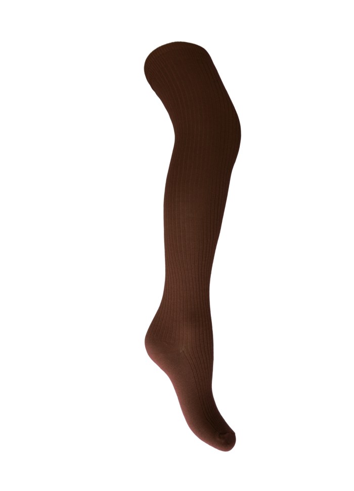 Black Colour - Malika Knee Socks - Brown