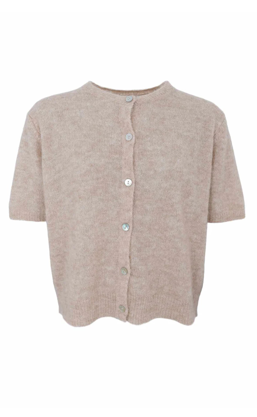 Black colour - Dell SS Cardigan - Natural