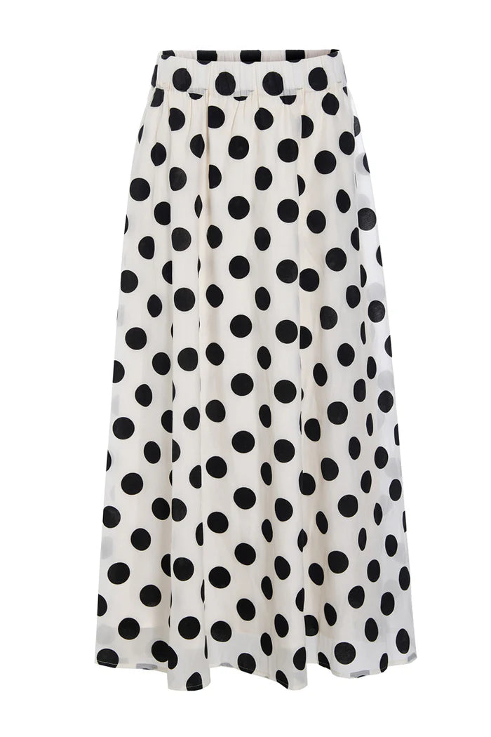 Hunkøn - bobby long skirt - dots