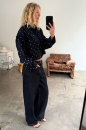 Boii - Anette Skjorte - Simple Navy Dot