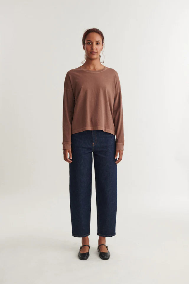 Basic Apparel - Boni LS T-Shirt - Fondue fudge