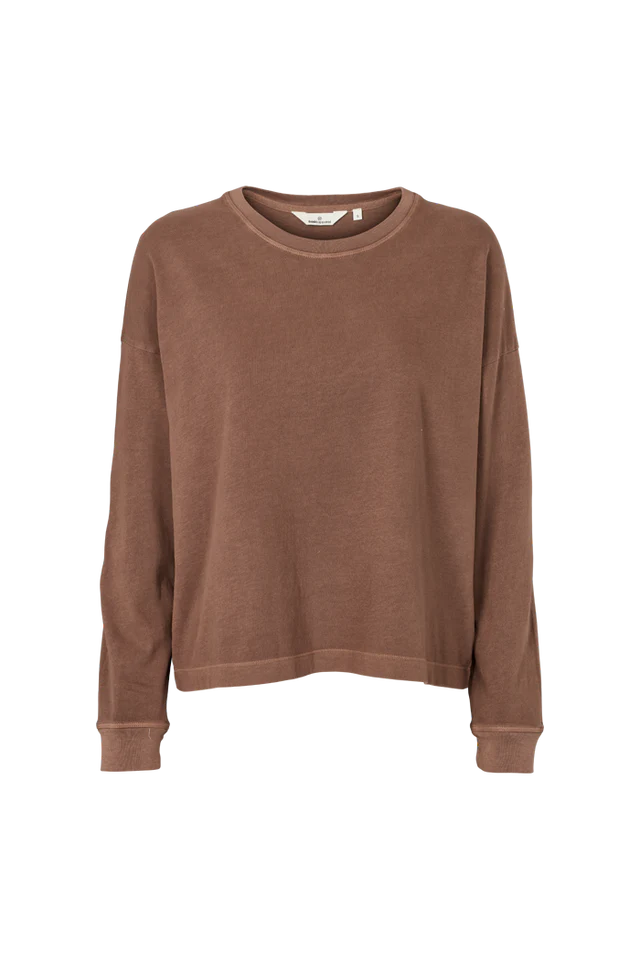 Basic Apparel - Boni LS T-Shirt - Fondue fudge