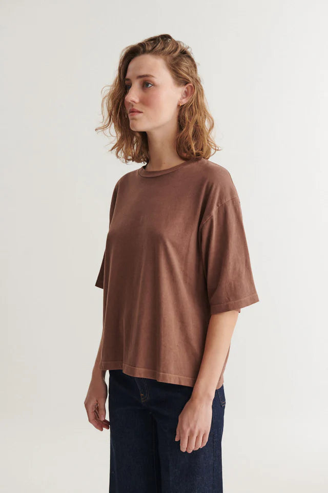 Basic Apparel - Boni SS T-Shirt - Fondue fudge