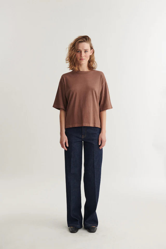 Basic Apparel - Boni SS T-Shirt - Fondue fudge