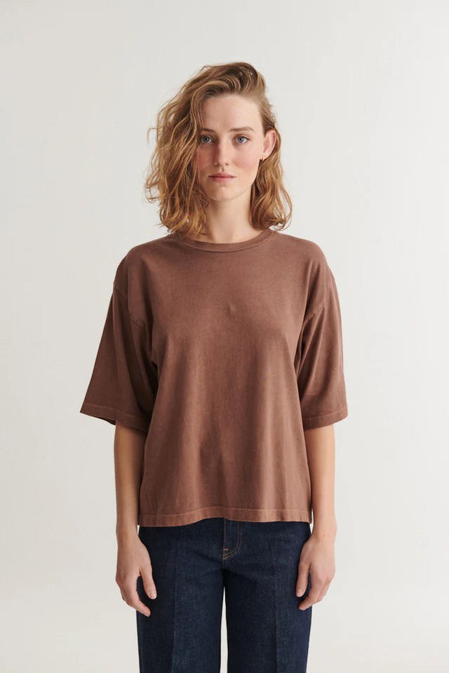 Basic Apparel - Boni SS T-Shirt - Fondue fudge