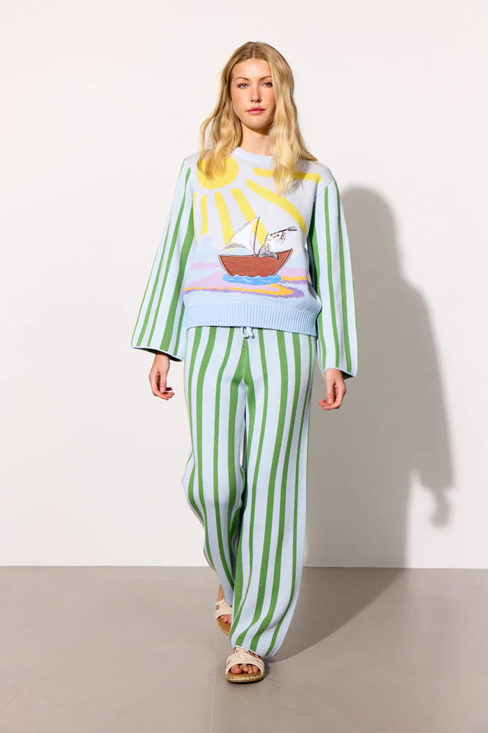 Female - Bubbles Blouse - Blue Sea