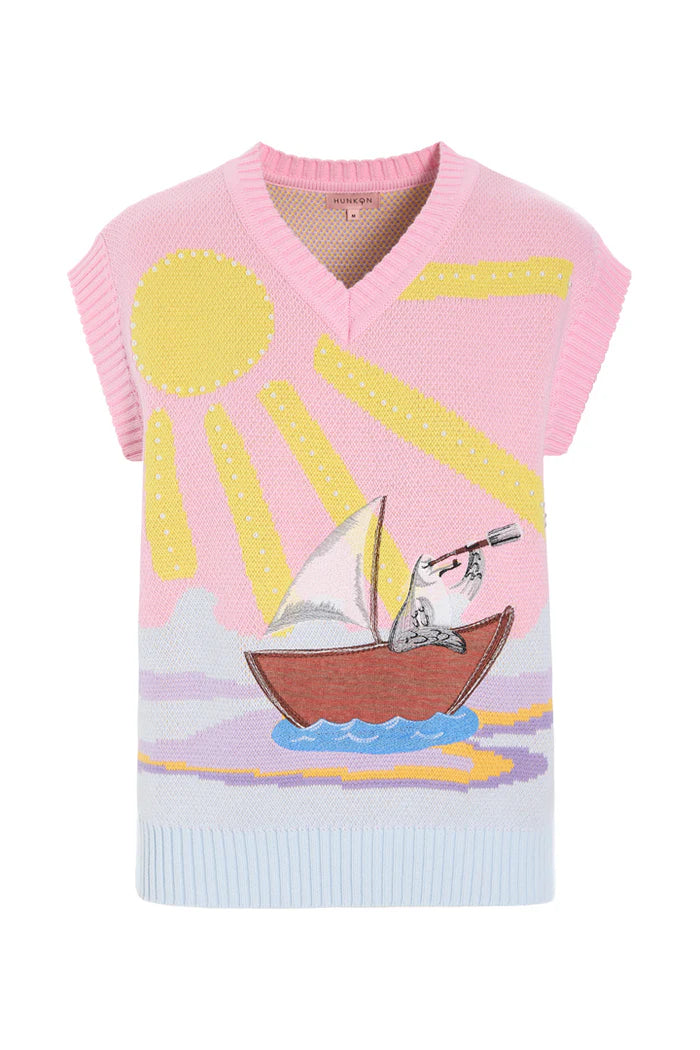 Hunkøn - Bubbles Vest - Pink Sea