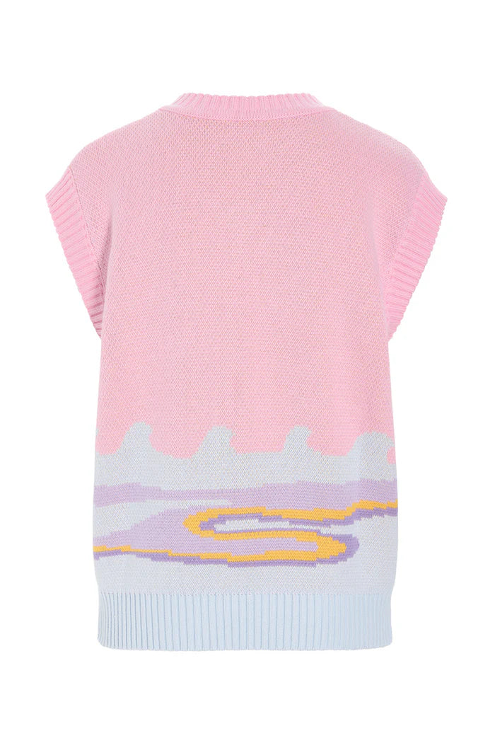 Hunkøn - Bubbles Vest - Pink Sea