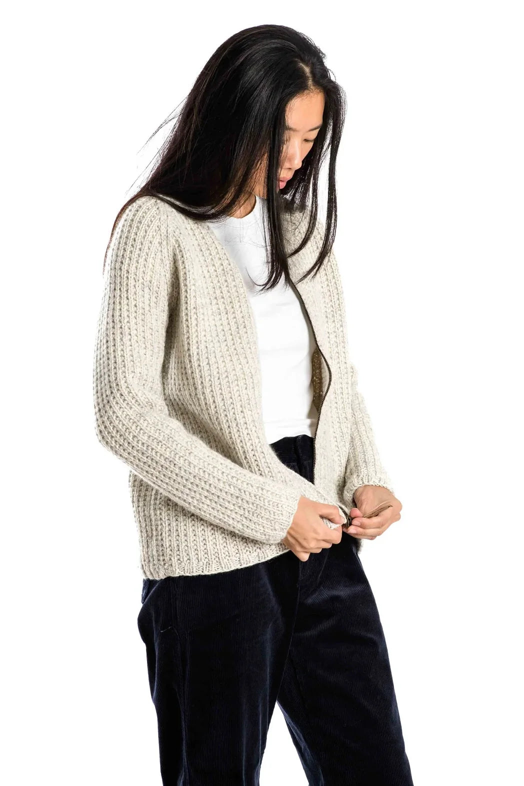 Fuza Wool - Sol Cardigan - Natural