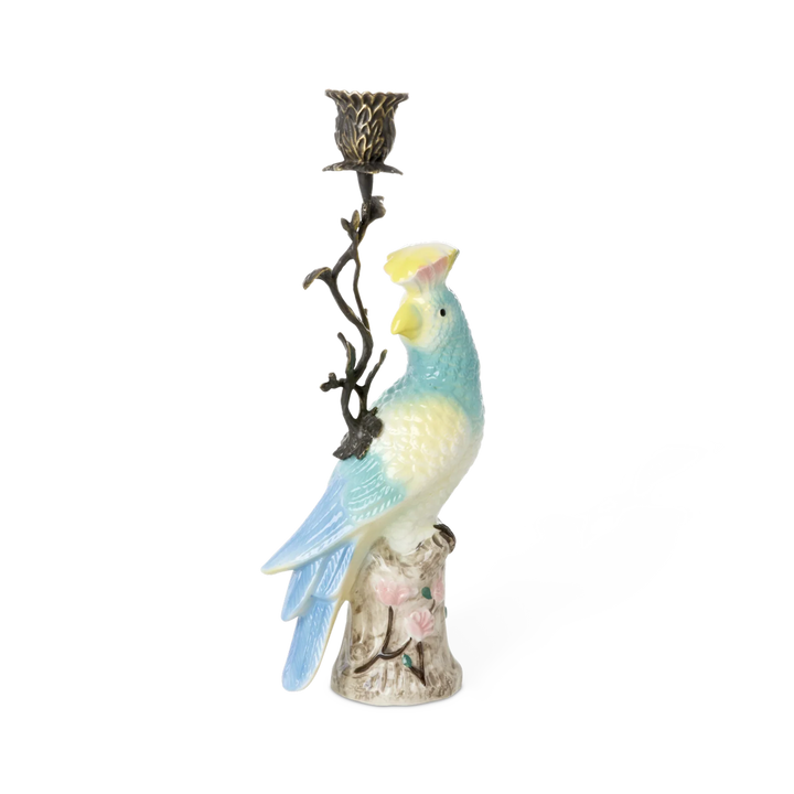 Rice - Bird Ceramic Candle Holder - Mint