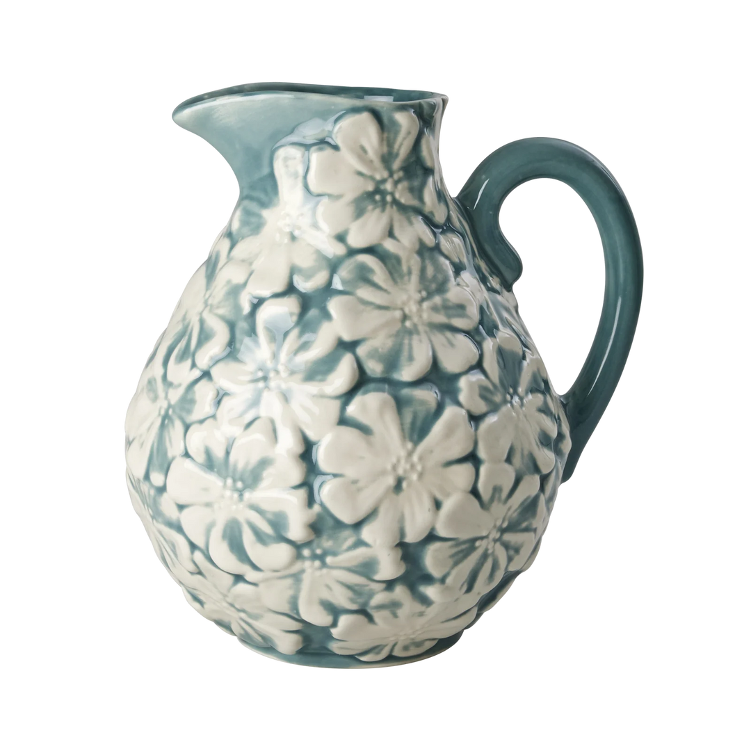 Rice - Large Ceramic Jug - Green