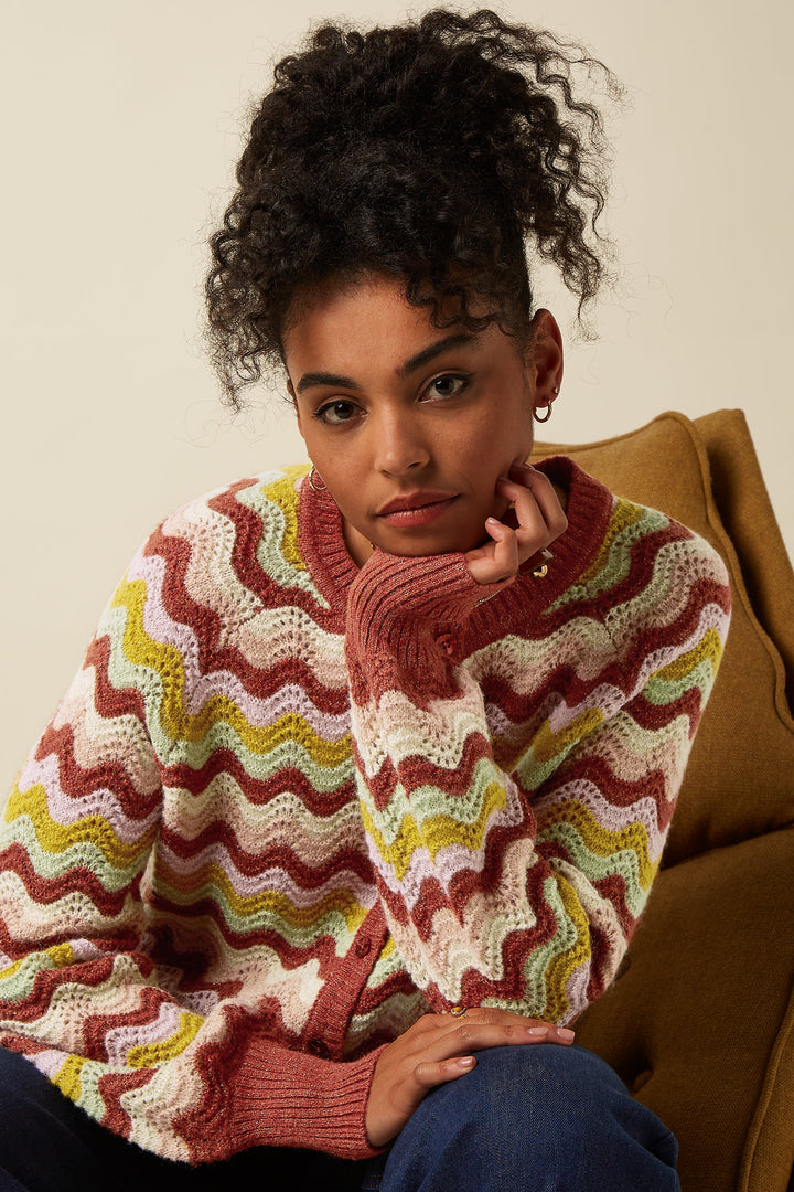 King Louie - Cardi Raglan Mesa Cardigan - Bronze Brown