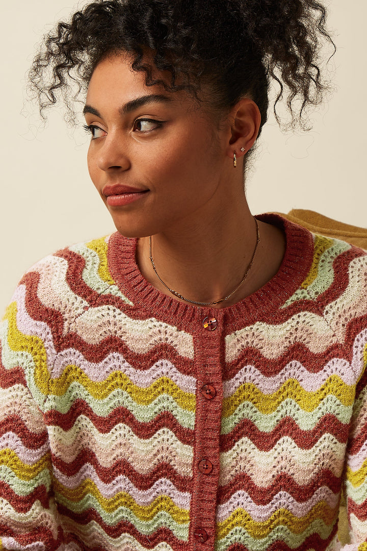 King Louie - Cardi Raglan Mesa Cardigan - Bronze Brown