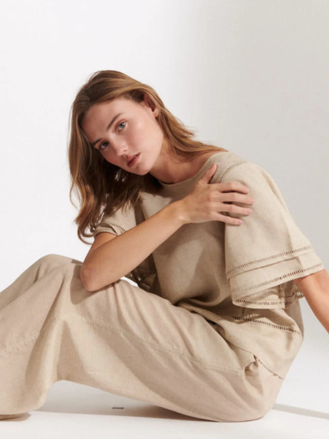 Basic Apparel - Carina Bukser - Natural Melange