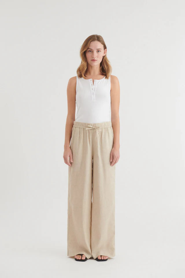 Basic Apparel - Carina Bukser - Natural Melange