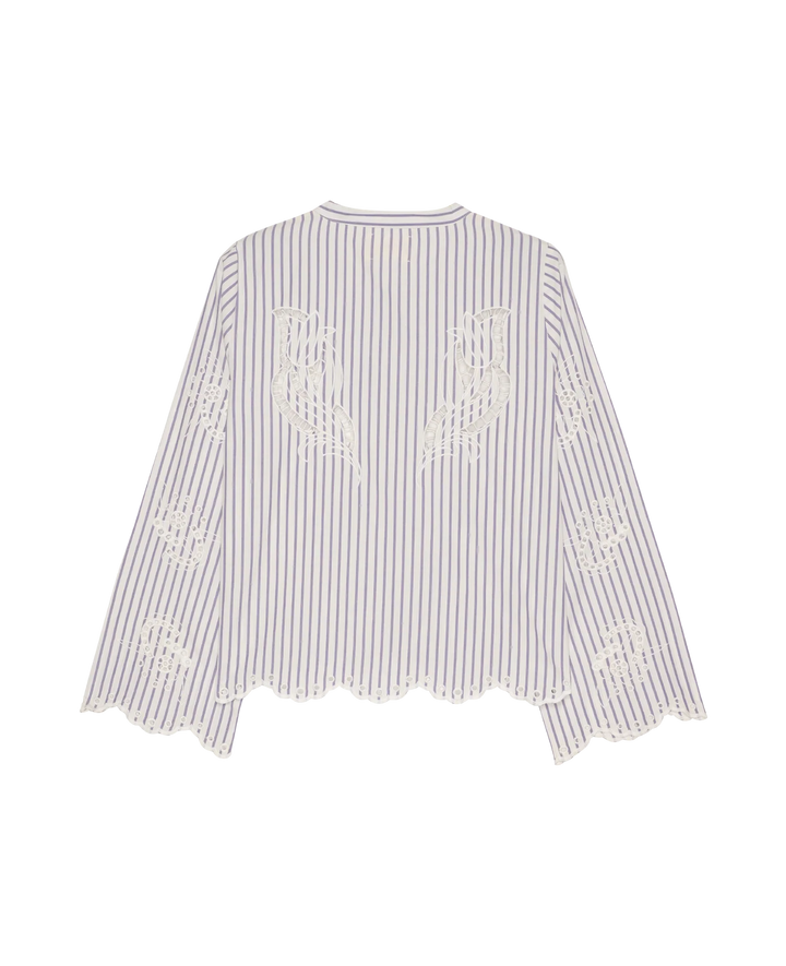Sissel Edelbo - Cecilie Skjorte - Purple Stripes