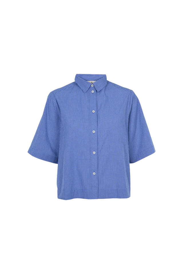 Basic Apparel - Chane SS skjorte - Sodalite blue