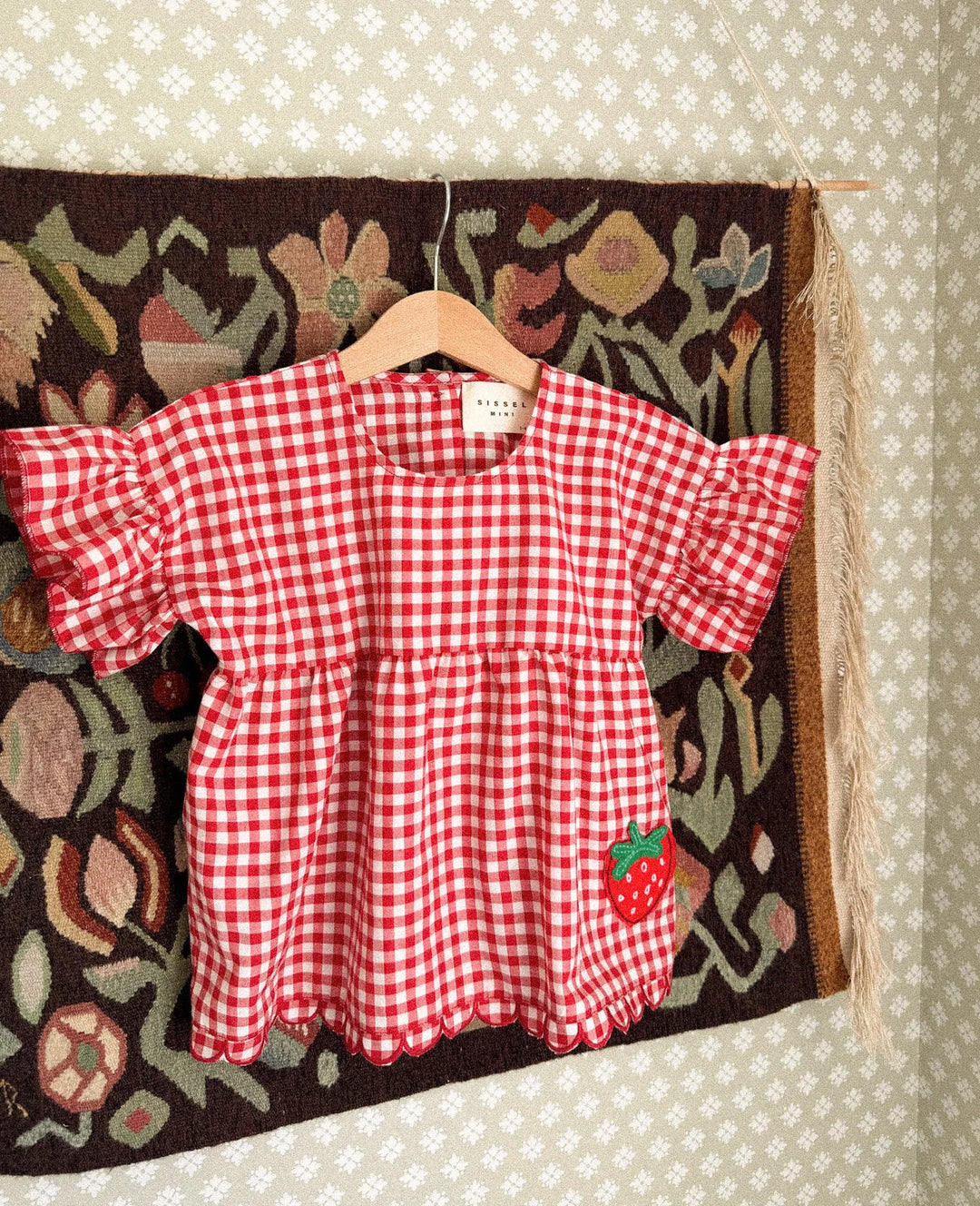 Sissel Edelbo - Charlene mini top - Red Checks