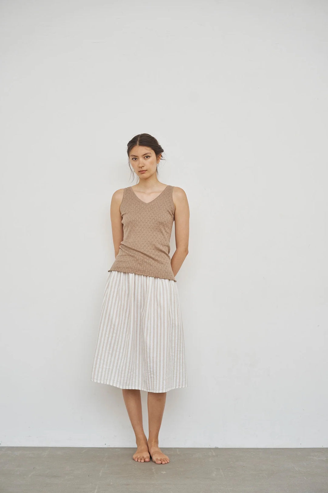 Care By Me - Clara V-Neck Top - Sand