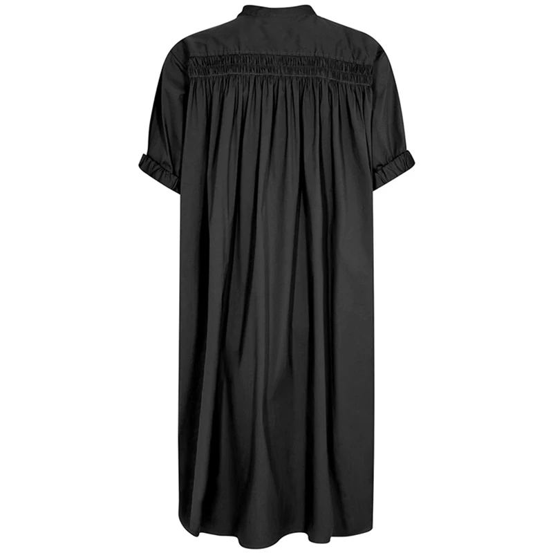 Mos Mosh - Arleth SS Linen kjole - Black