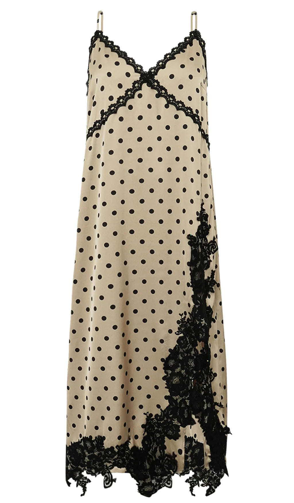 Gossia - Dahlia Mi Kjole - Latte Black Dots