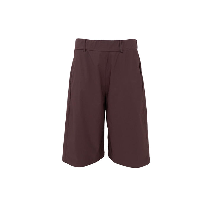 Black Colour - Davina Panel Shorts - Coffee