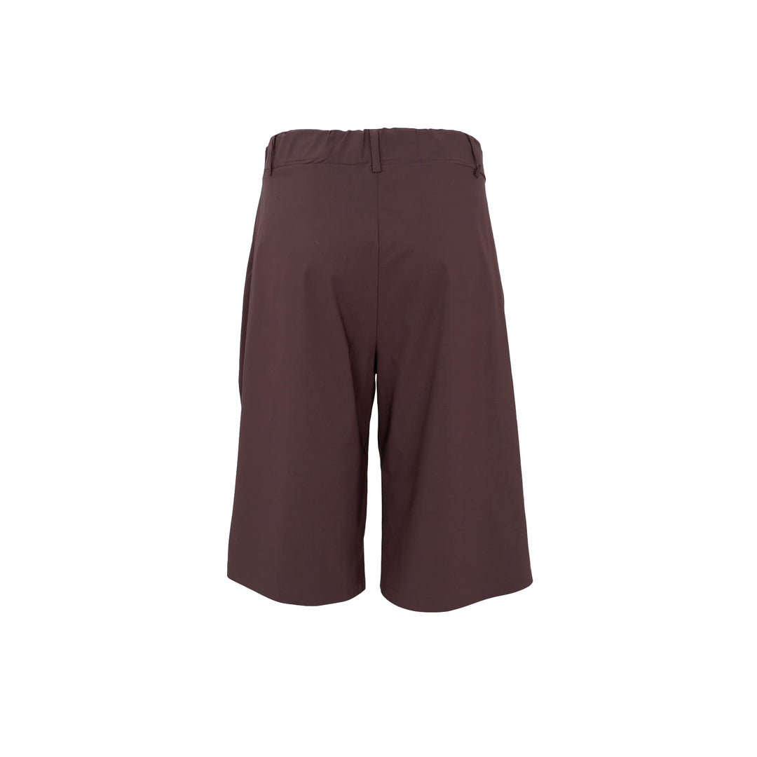 Black Colour - Davina Panel Shorts - Coffee