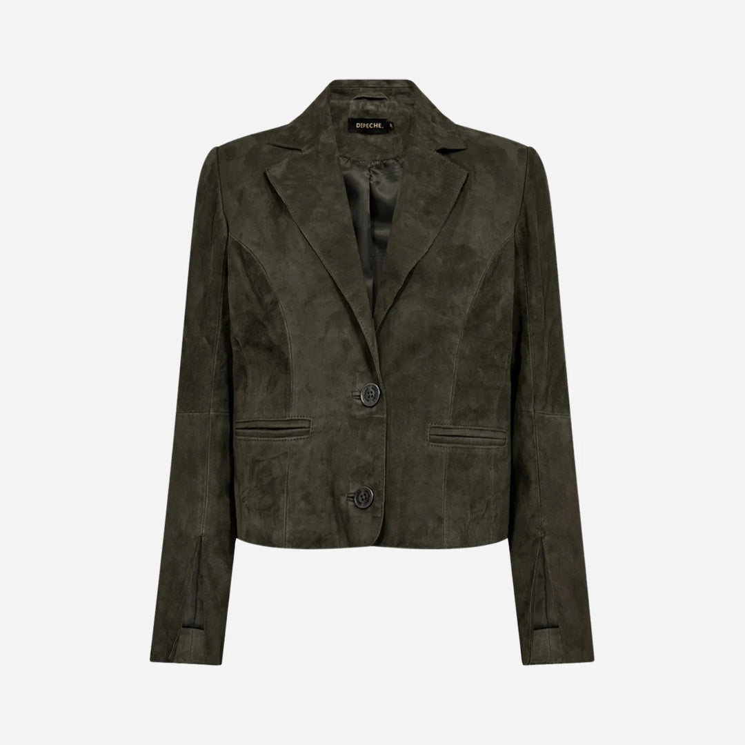 Depeche - Savanna Skindblazer - Dark Khaki