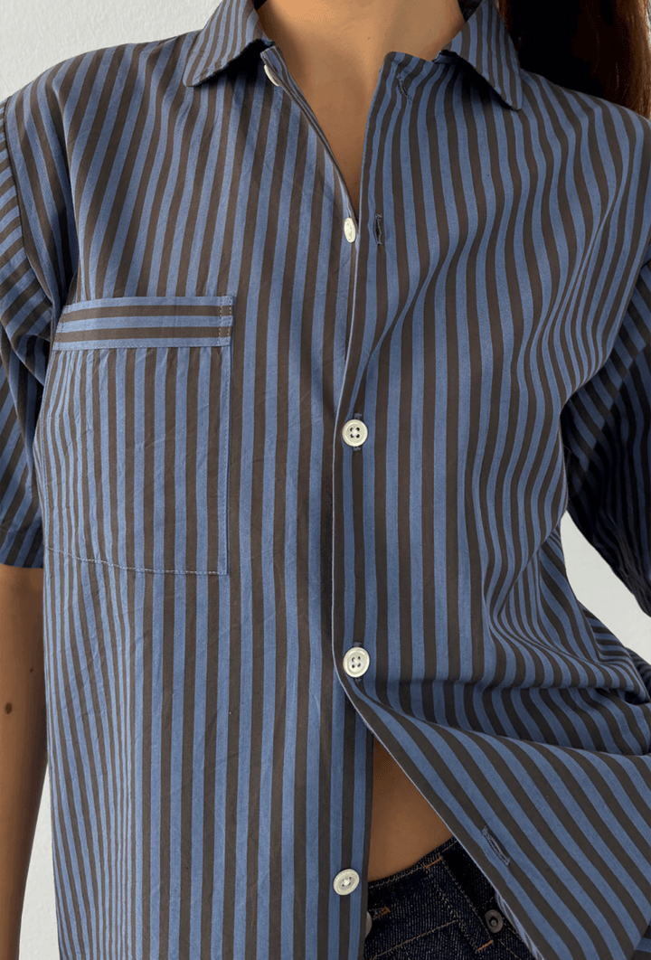 Boii - Camilla Skjorte - Water Stripe
