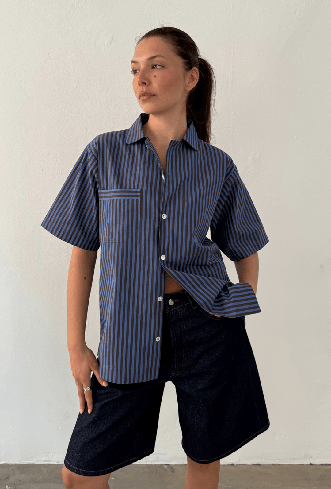 Boii - Camilla Skjorte - Water Stripe