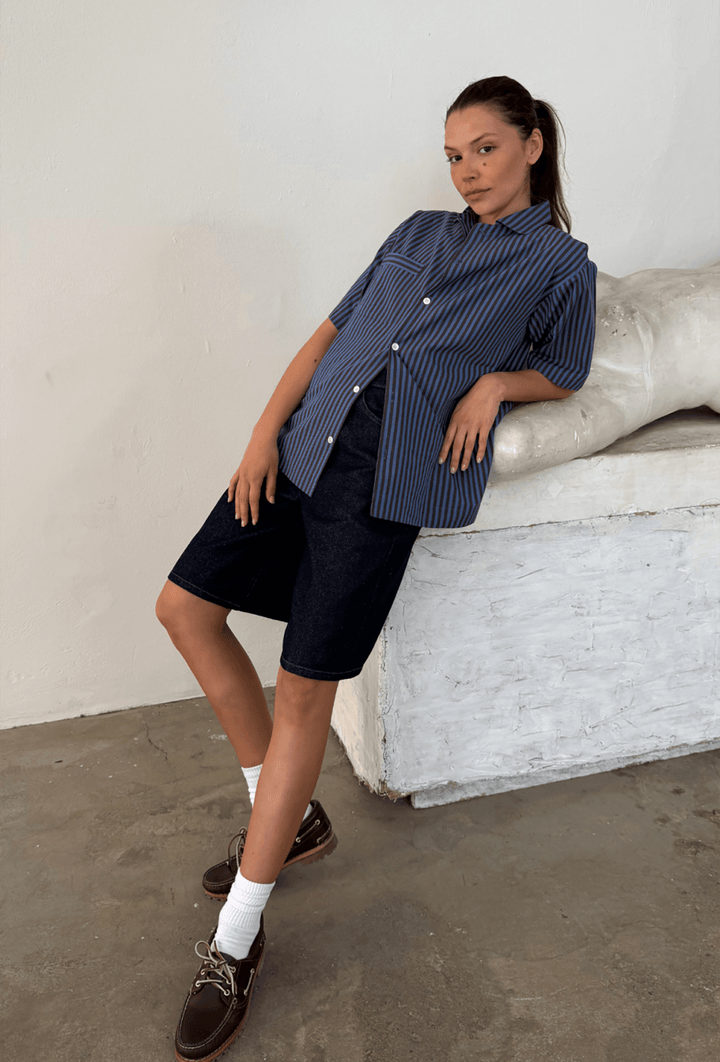 Boii - Camilla Skjorte - Water Stripe