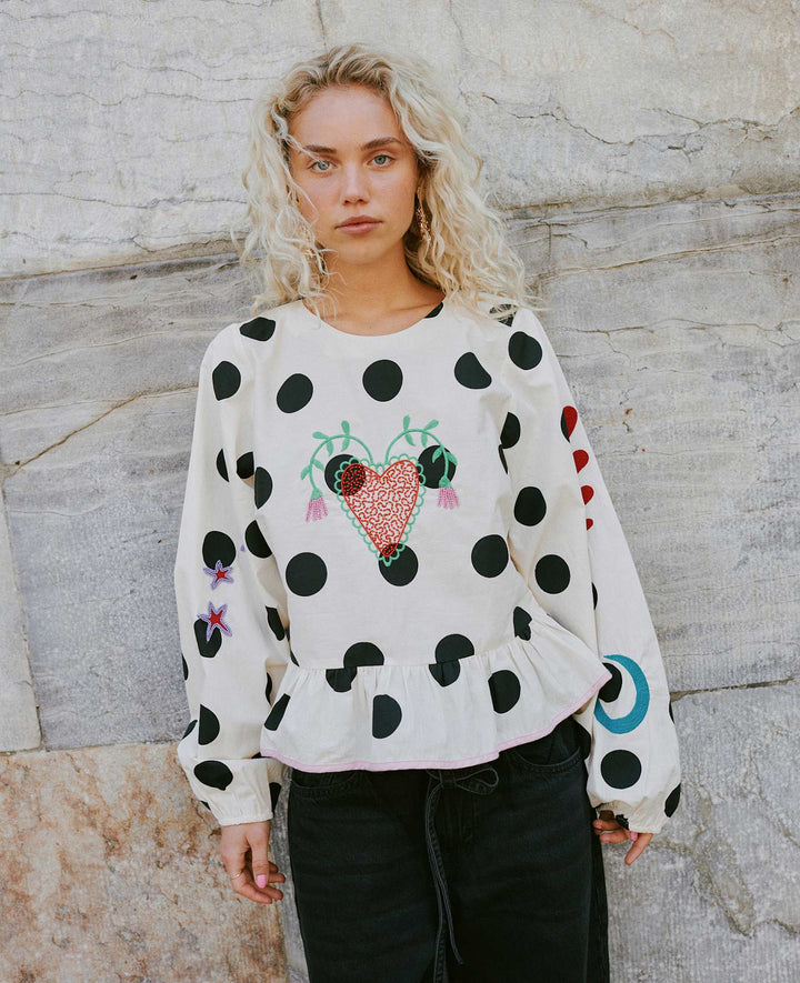 Sissel Edelbo - Diana Top - Black Dot