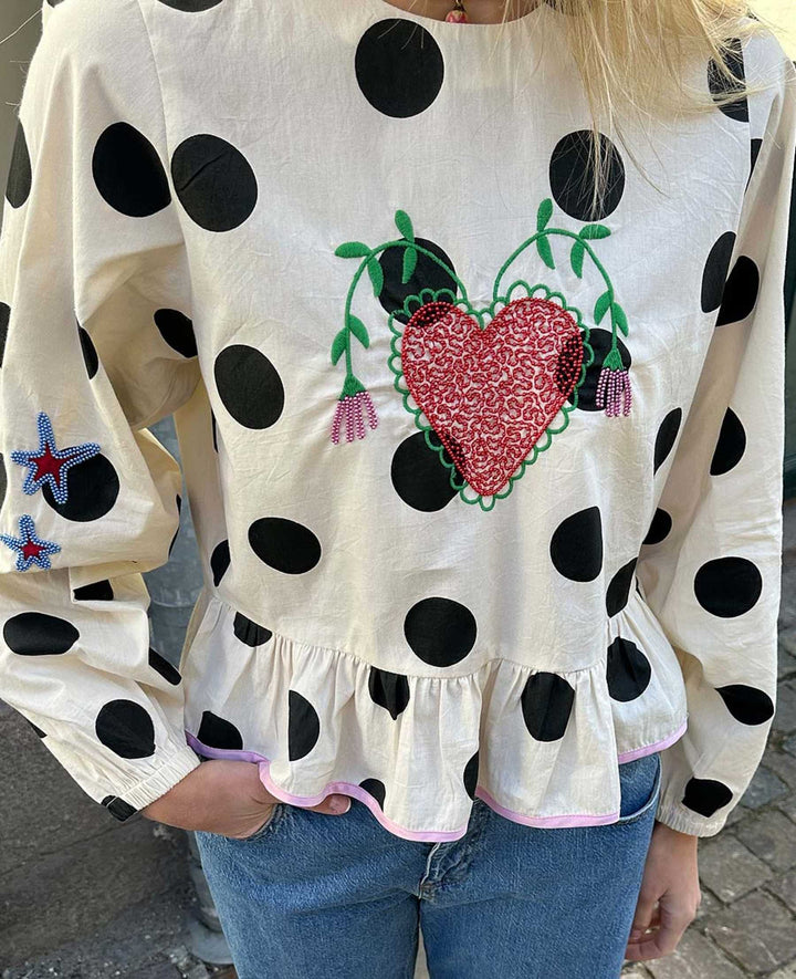 Sissel Edelbo - Diana Top - Black Dot