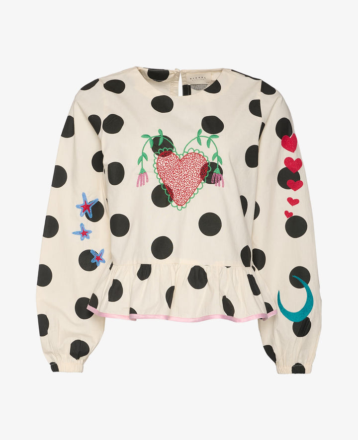 Sissel Edelbo - Diana Top - Black Dot