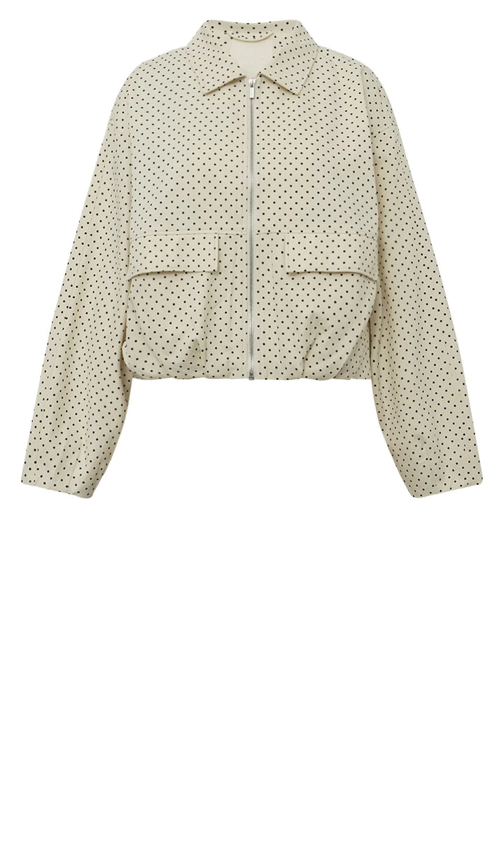 Gossia - Dove Jakke - Creme Black Dots
