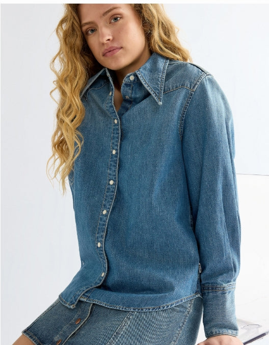 Wrangler - DRAMA COLLAR SHIRT - CLASSIC FADE