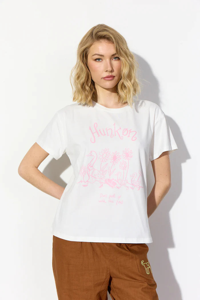 Hunkøn - Duckling T-shirt - Pink Duck