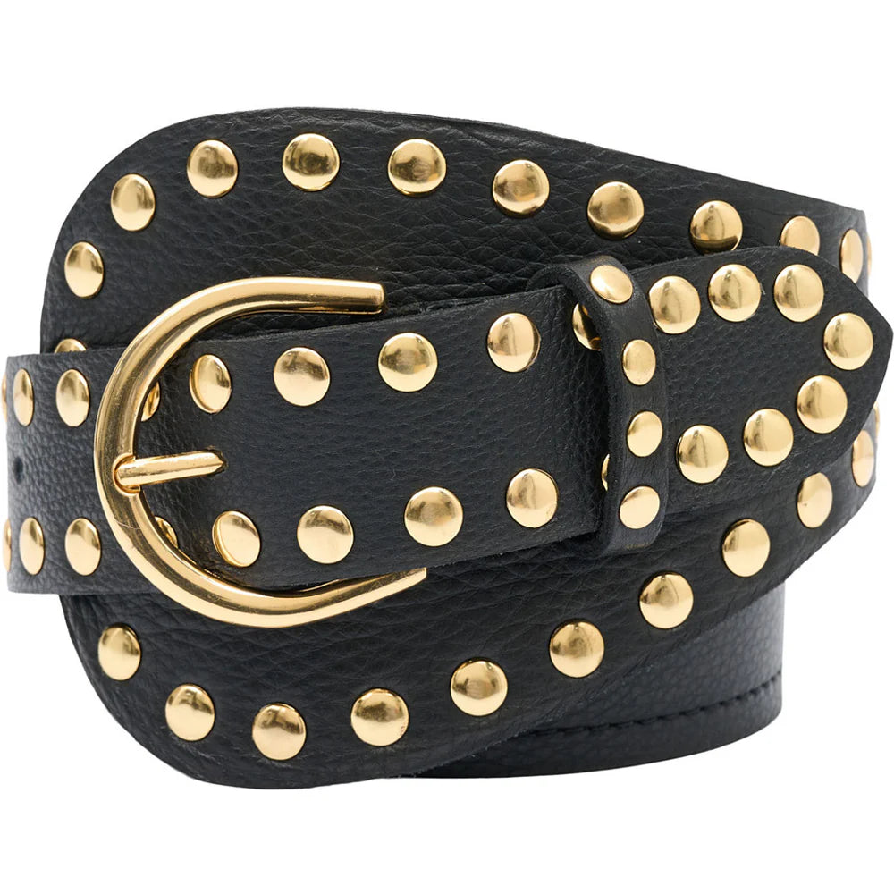 Tim &amp; Simonsen - Dunja Stud belt - black-gold