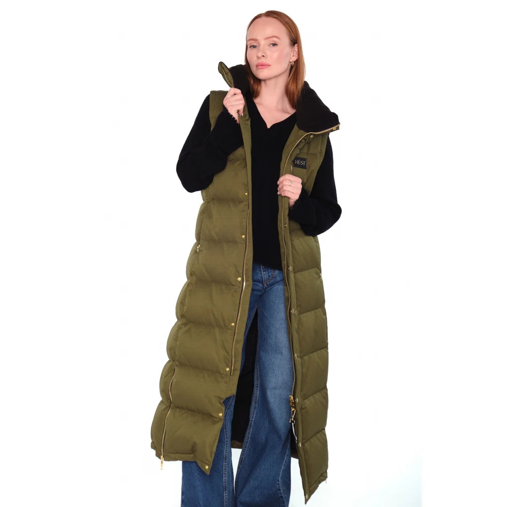 Hest - Edda Down Jacket - Winter Moss