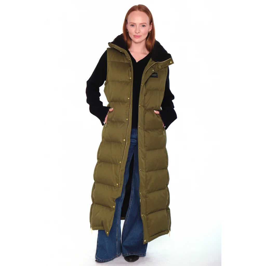 Hest - Edda Down Jacket - Winter Moss