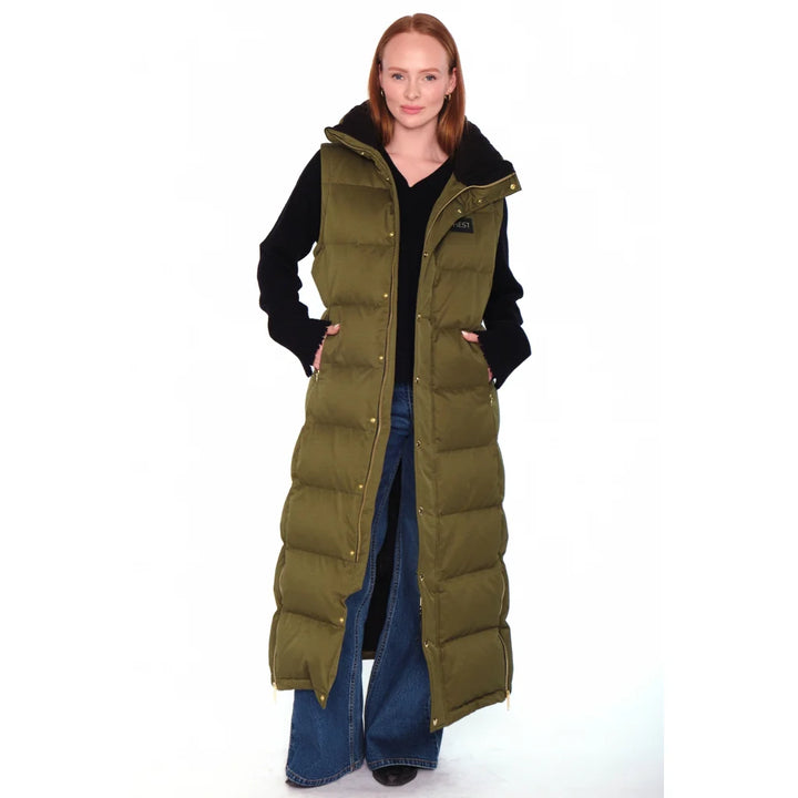 Hest - Edda Down Jacket - Winter Moss