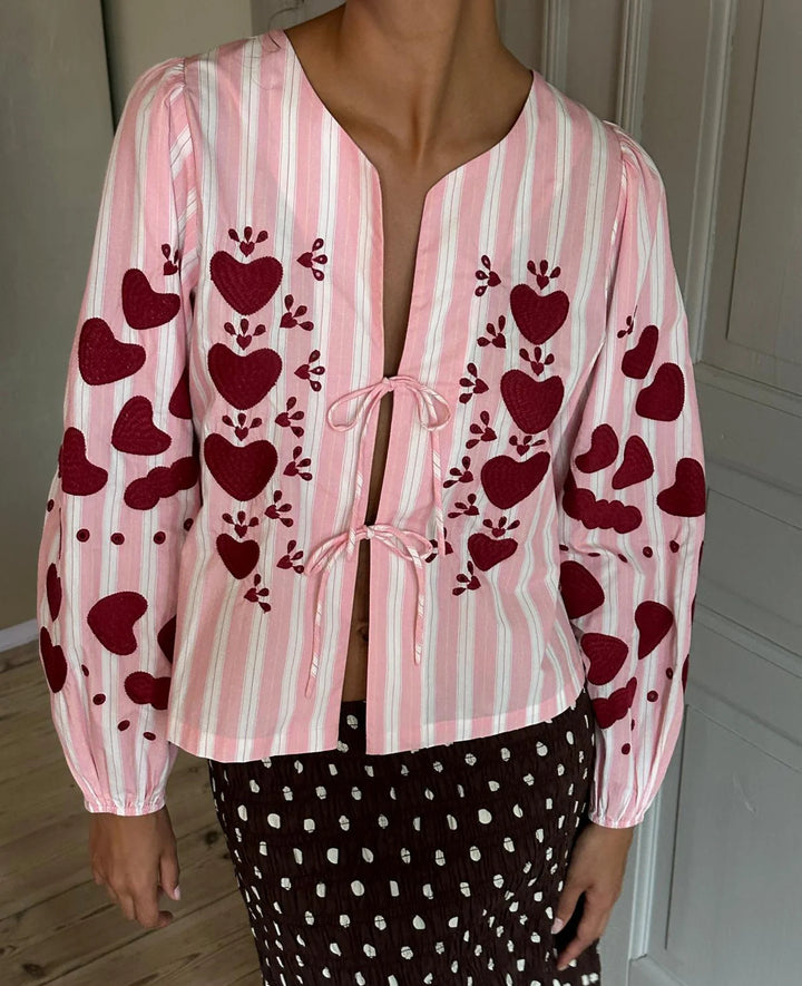 Sissel Edelbo - Elisabeth Top - Rose Stripes