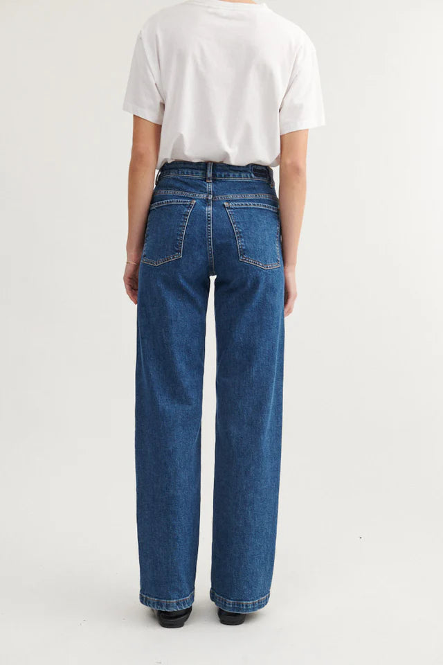 Basic Apparel - Enya Mid Blue Jeans - Mid Blue