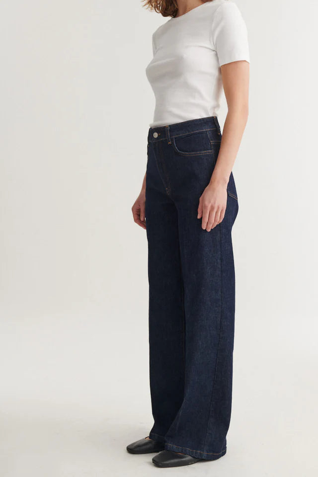 Basic Apparel - Enya Rinse Wash Jeans - Raw Denim