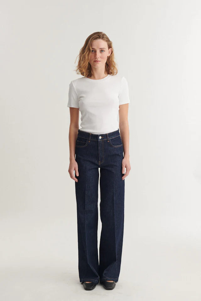 Basic Apparel - Enya Rinse Wash Jeans - Raw Denim